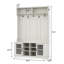 47.3 " Wide Hall Tree with Shoe Storage and Shelves-987251207