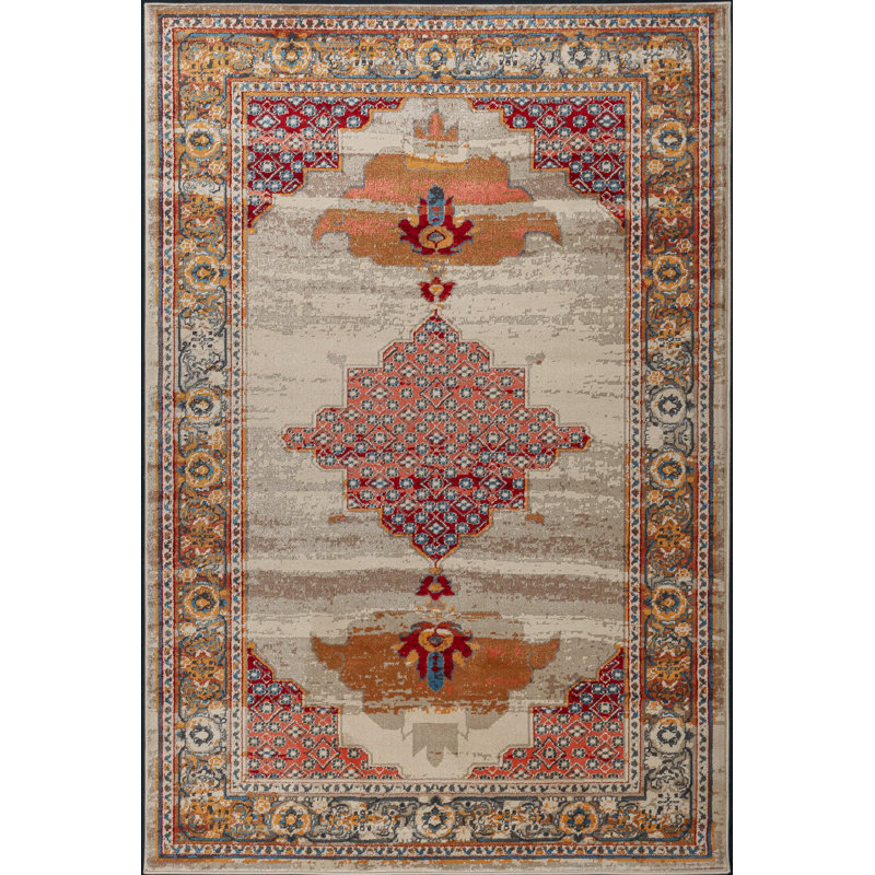 Oriental Indoor Rug, Rectangle 5'2" x 7'7"