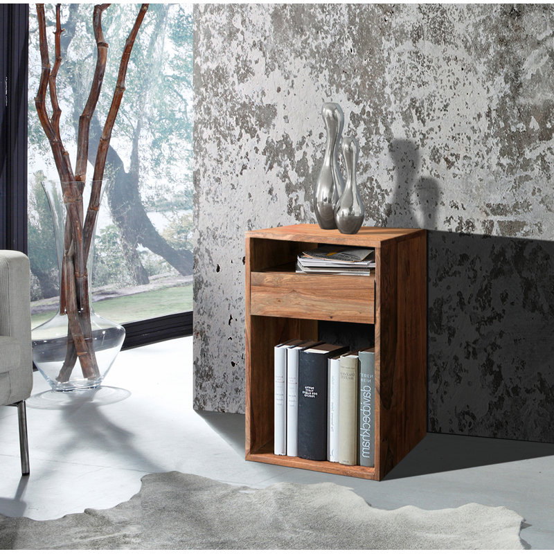 Ridlon 35cm Solid Wood Console Table, 65 H x 35 W x 35 D cm