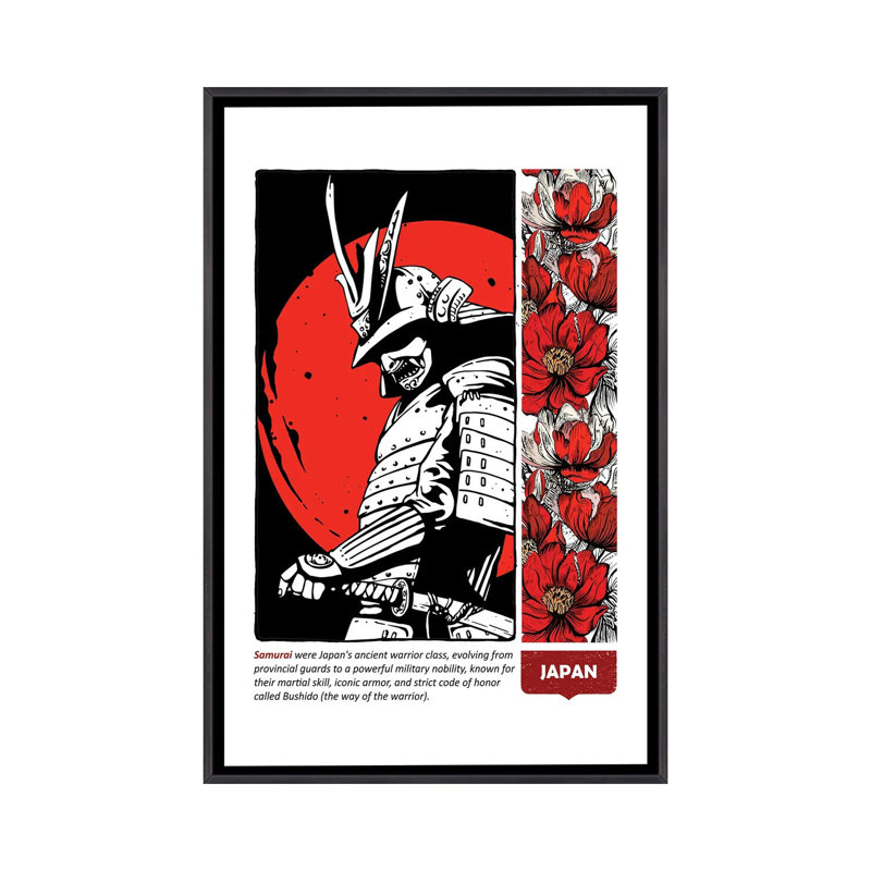 «Japon II», reproduction d'art sur toile encadrée, H 26 po x l 18 po, Impression encadrée flottante sans passe-partout