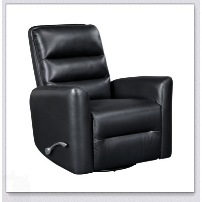 Fauteuil oscillant inclinable avec mouvement pivotant et revêtement en similicuir respirant pour un confort de salon luxueux
