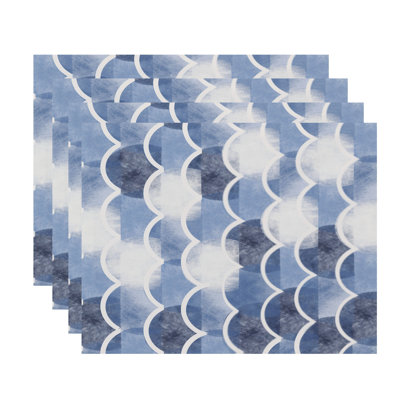Aksel Polyester Geometric Rectangle Placemat