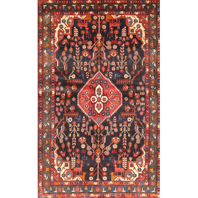 Tapis traditionnel rouge / brun