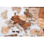 Carte du monde en bois 3D chêne-132508892