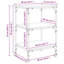 75 cm H x 50 cm W Printer Stand