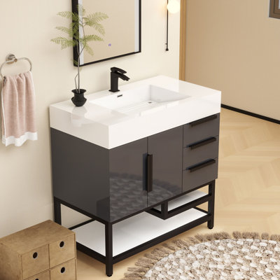 Meuble-lavabo simple l 36 po x P 20 po x H 36 po