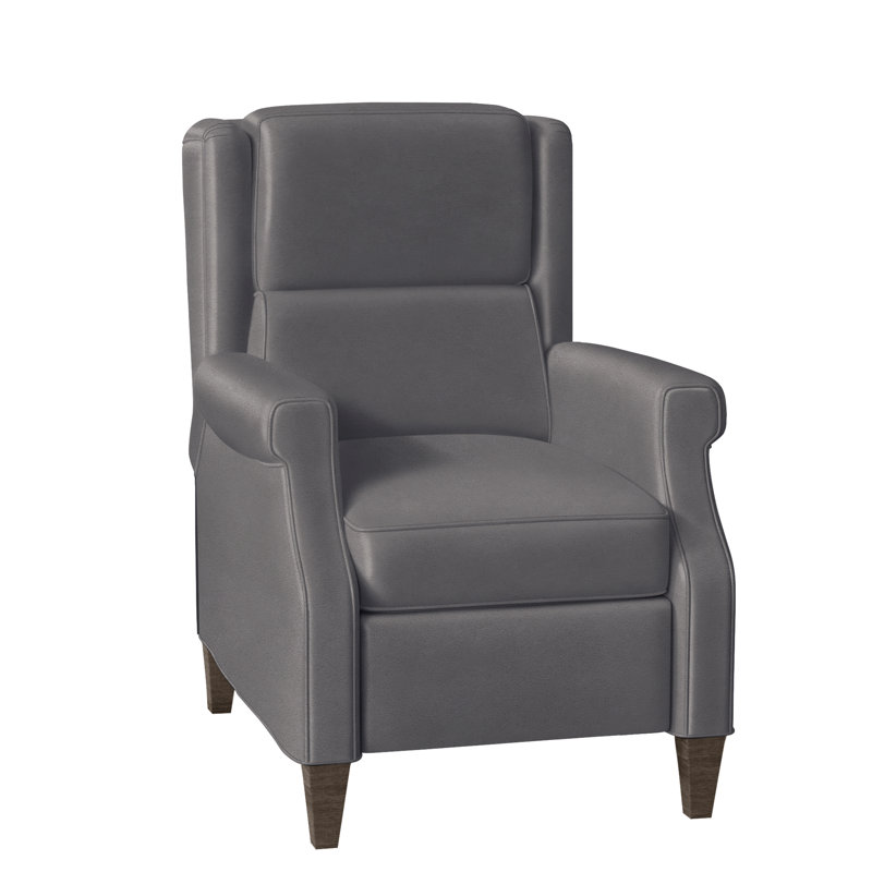 Gallaway Recliner, Aline Fumo Genuine Leather, Cobblestone, Manual