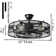Industrial Wind Variable Frequency Ceiling Fan Light Six-speed Six-speed Silent Fan With Remote Control Including Light Bulb