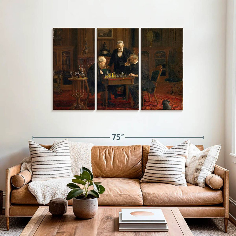 Senne The Chess Players, 36" H x 57" W
