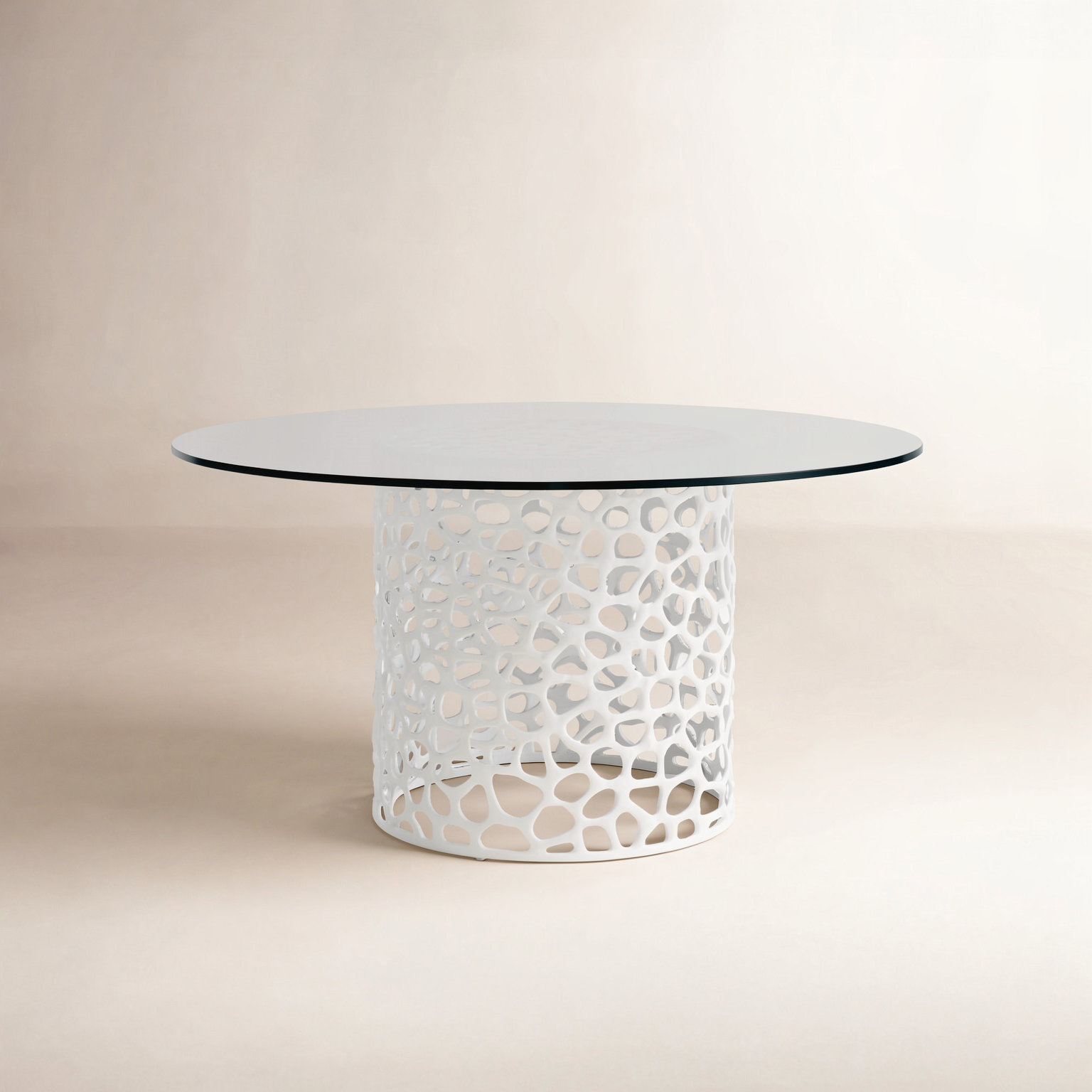 Westhampton 60" Dining Table, White, 30" H x 54" L x 54" W