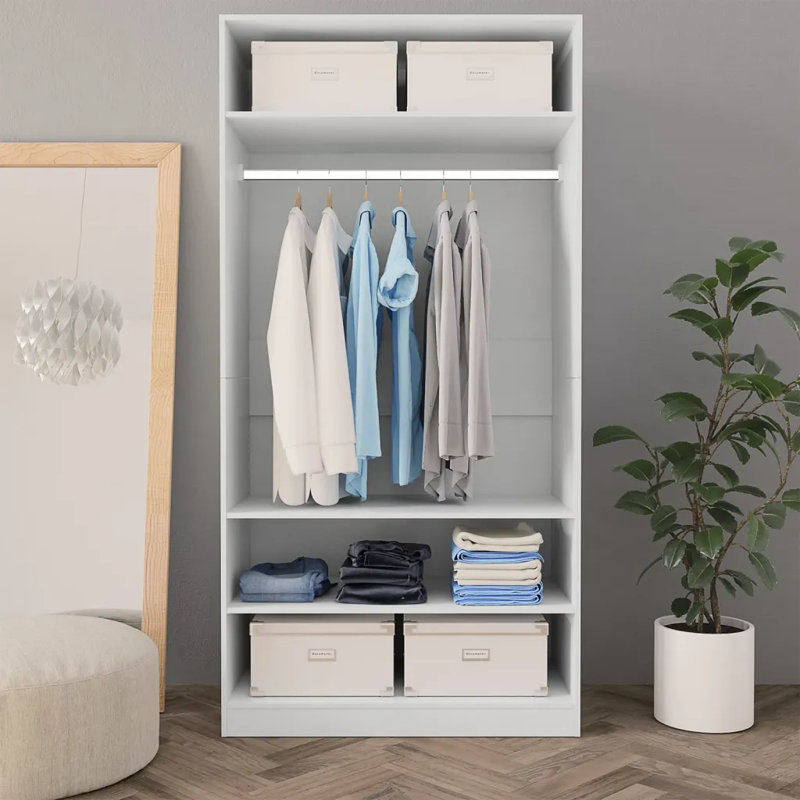 Abbeydale Wardrobe, 200cm H x 100cm W x 50cm D, White