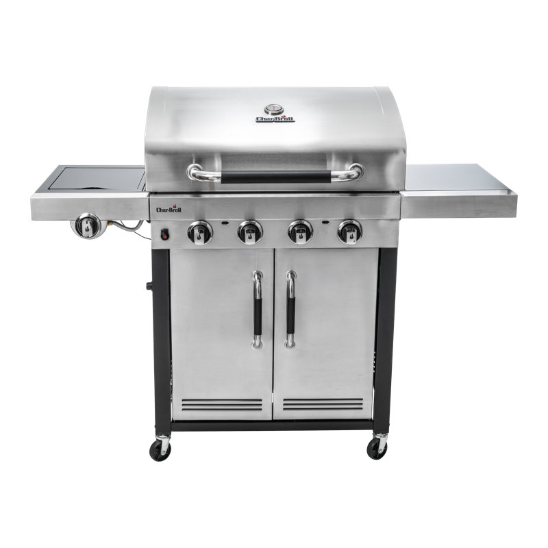 Char-Broil Advantage Series  445S - 4 Burner Gas Barbecue Grill with TRU-Infrared  technology, Stainless steel Finish