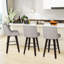 Tabourets de bar et de comptoir Loriell avec structure en bois massif-1010717033-1010717045-1010717035