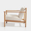 Ensemble de 2 fauteuils rembourrés en bois massif Anastasia Josephine-2037591380
