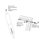 Steel and Nylon Bi-Fold Door Hardware Bottom Pivot Pin Assembly, 5-1/2 Inch Length by 1/4 Inch Diameter with 3/8 Inch Diameter Cap (Single Pack)