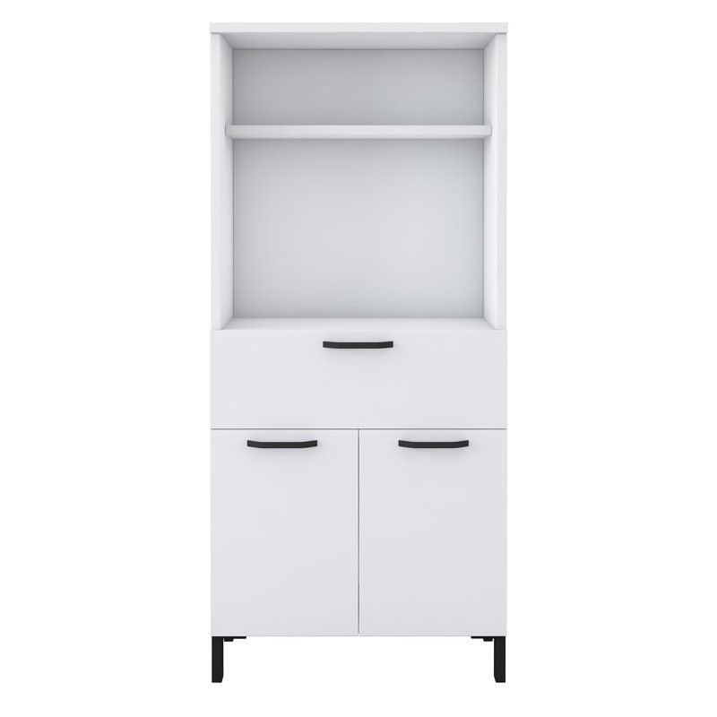 Vanesa 130cm Kitchen Pantry, White