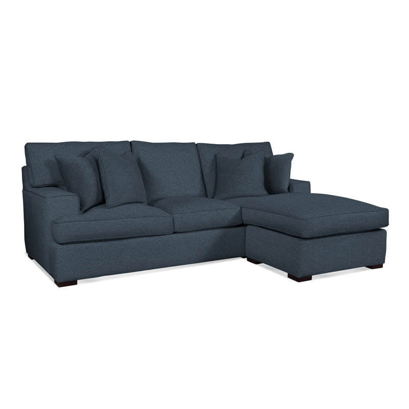 Sadie Sectional, Basic Blue; 0317-63, Java Finish