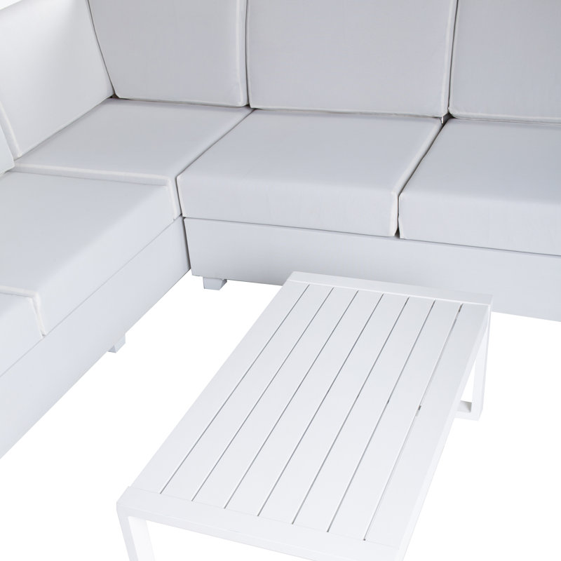 Terwood Rectangular Metal Outdoor Coffee Table , 90cm cm W 50cm cm D