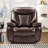Saneela 40" Wide Modern Breathable Leather Power Recliner with Durable Diamond Stitching & USB-1677100330