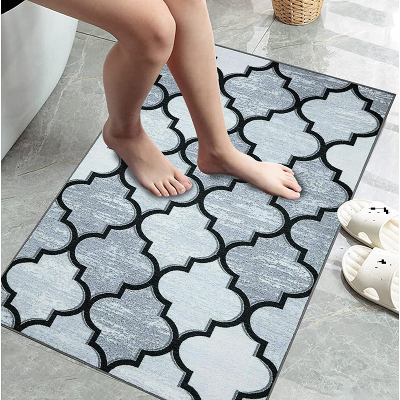 Adilia Non-Slip Geometric Indoor Doormat, Rectangle 50 x 80cm