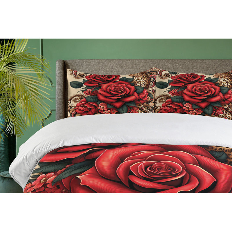 Leopard Duvet Cover, King Duvet Cover + 2 Standard Shams