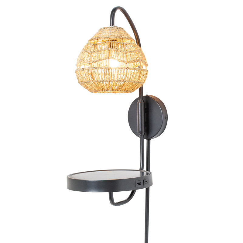Applique murale noire à brancher 32 lumières H 32,75 po Castilla