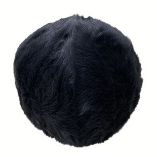Ivory Ball Shearling Pillow