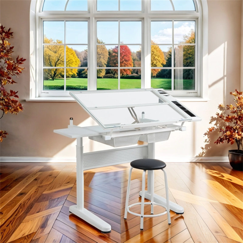 35'' x 23.6'' Sewing Table, White