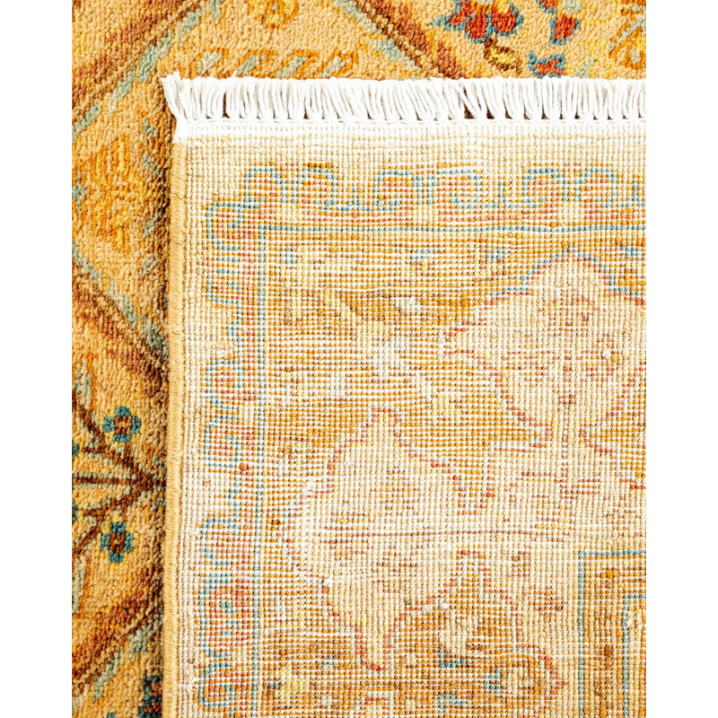 Tapis noué à la main Tia, unique en son genre - ivoire