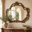 Villa Valencia Flat Solid Wood Beveled Wall Mirror