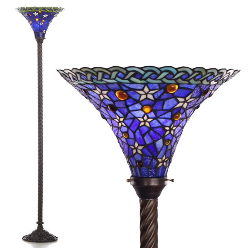 Nixon 72'' Bronze Torchiere Floor Lamp