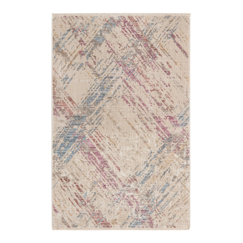 Geometric Indoor Rug, Rectangle 3'3" x 5'