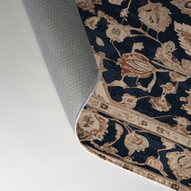 Tapis d'intérieur et d'extérieur gris Persian, Rectangle 5 pi x 7 pi