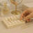 Goswick Natural Champagne Marble Soap Dish Handcrafted Polished Luxury Soap Tray for Bathroom Kitchen and Sink Countertops