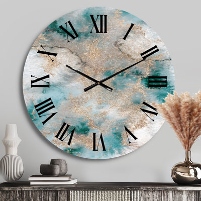 Marble Clouds I - Modern Wall Clock