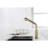 Single Handle Kitchen Sink Faucet In Gold - Rust Finish For Durability 1.8 Gpm Flow Rate Water Conservation-396379919
