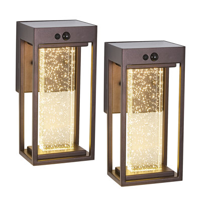 Solar-powered LED Outdoor wall lights with Motion Sensor