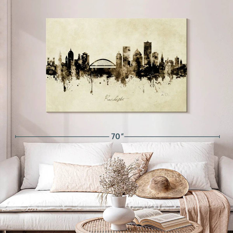 Rochester, New York, horizon III, H 32 po x l 48 po