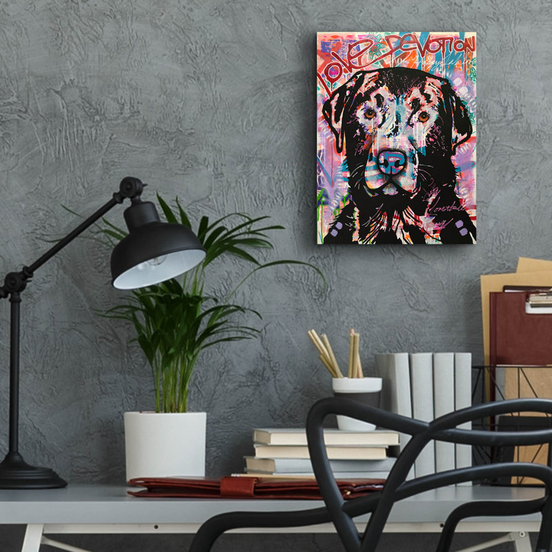 Latitude Run® «Love Devotion Lab» par Dean Russo Studios, art mural en verre acrylique, ACR-40070