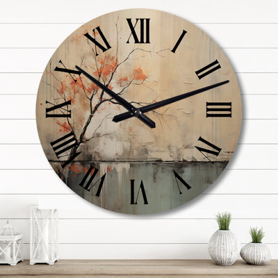 Horloge murale en bois massif Steinmar