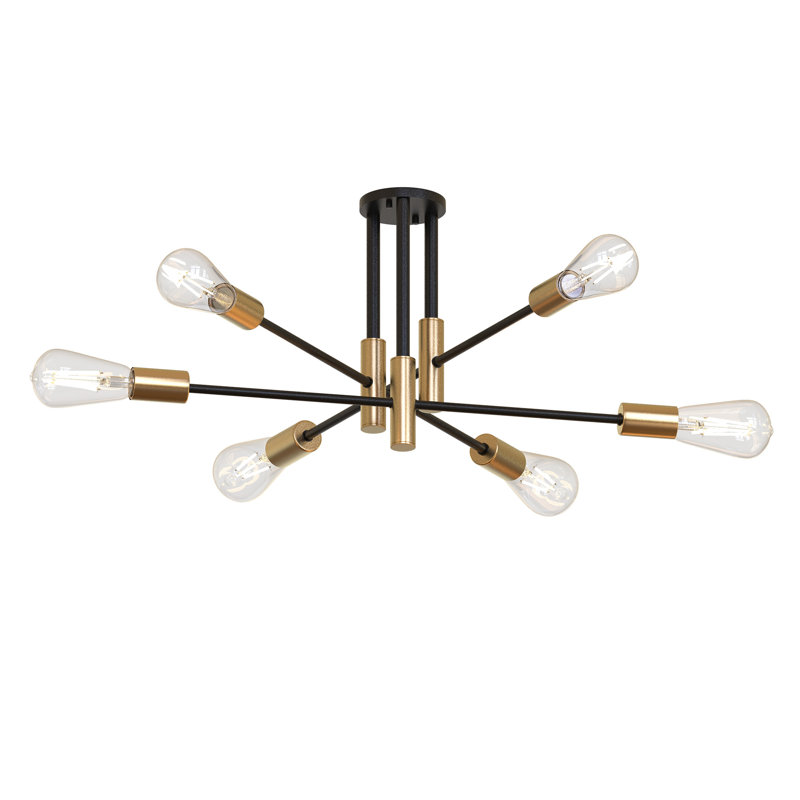 6 - Light Sputnik Modern Linear Chandelier