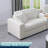 Upholstered Loveseat Couch with Cup Holder Usb Console-1259898523