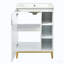 Meuble-lavabo simple 24 po avec comptoir en céramique Braco