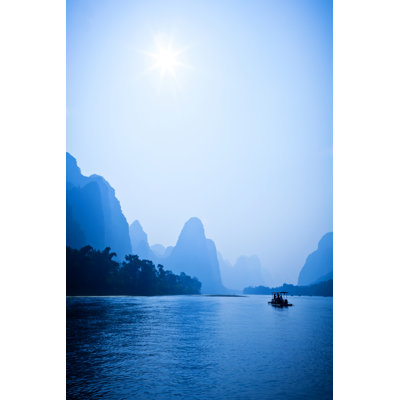 Boats In Li River - Wrapped Canvas Print