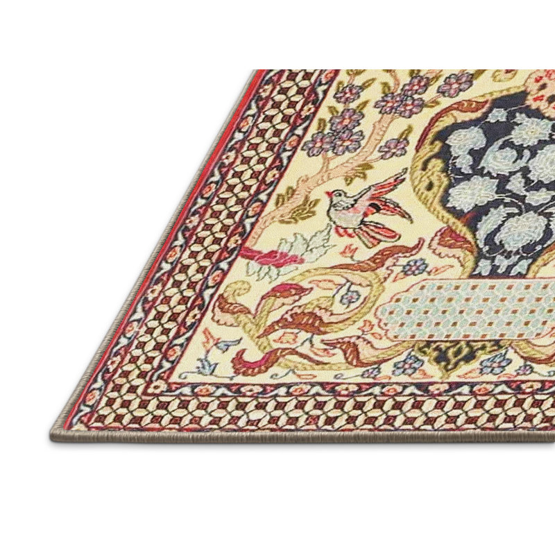 Tapis oriental jaune / brun, Rectangle 8 pi x 10 pi