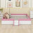 Upholstered Daybed Frame With Fence And Stairs-665648695