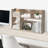 Asymmetrical Cubby Engineered Wood Desktop Organizer for Home Office & Student Desk