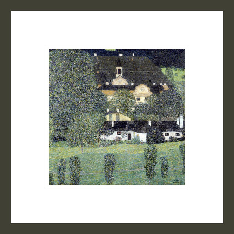 «Schloss Kammer Am Attersee II» par Gustav Klimt, impression giclée encadrée, H 13,75 po x l 13,75 po
