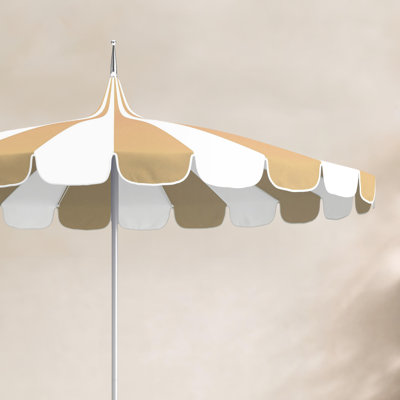 8.5' Sunbrella® Two-Tone Pagoda Umbrella