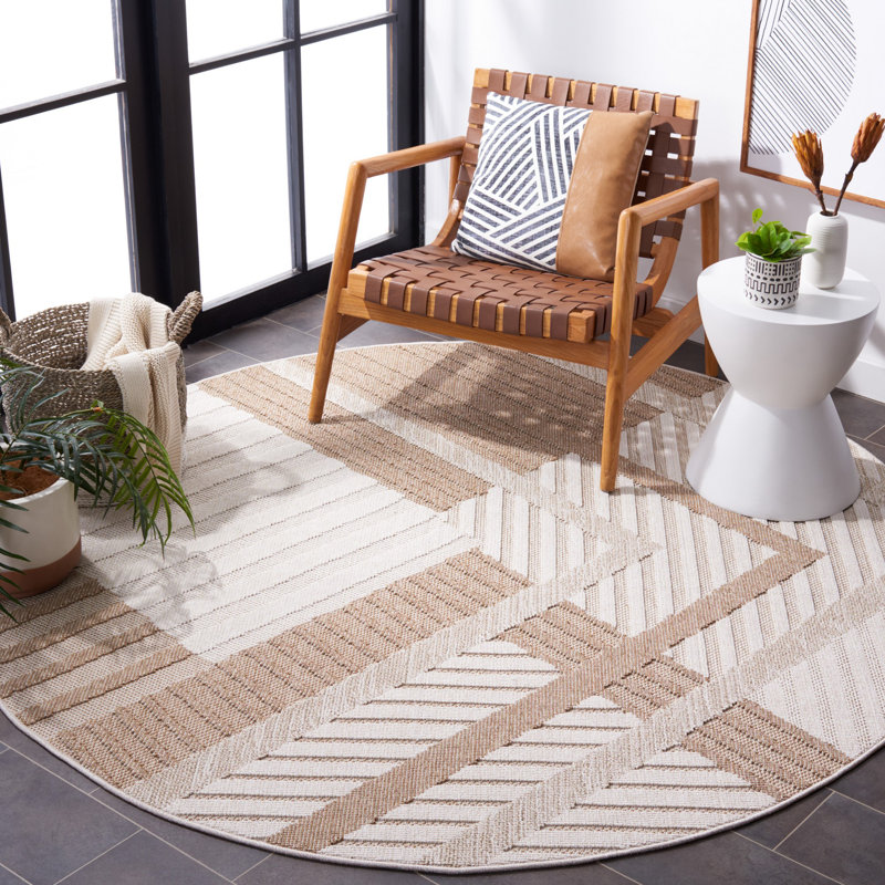 Tapis intérieur / extérieur Global Performance, Rond 6 pi 7 po
